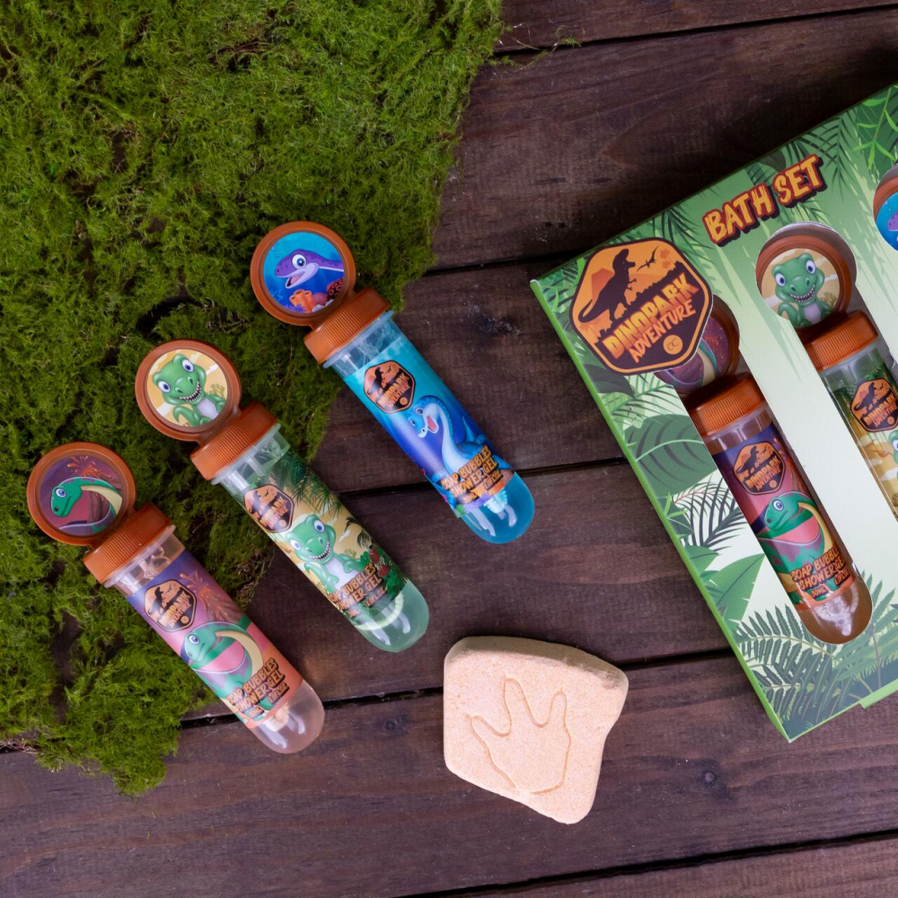 Set Gel Dus Copii DinoPark Adventure Accentra 90ml