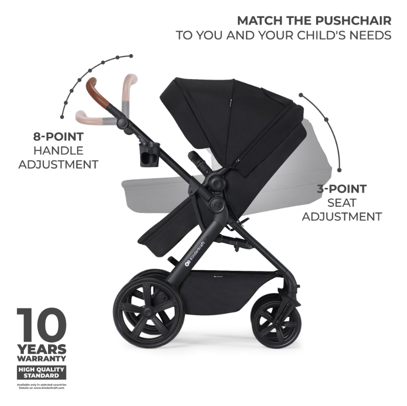 Carucior 3 in 1 Kinderkraft A-Tour Black - imagine 9
