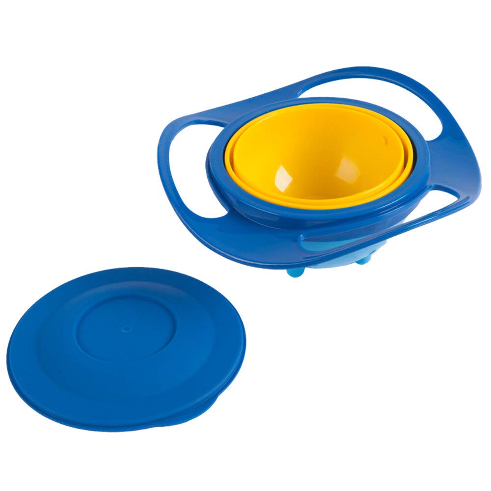 Amazing Bowl Blue Bol Rotativ 360° Babyjem - imagine 3