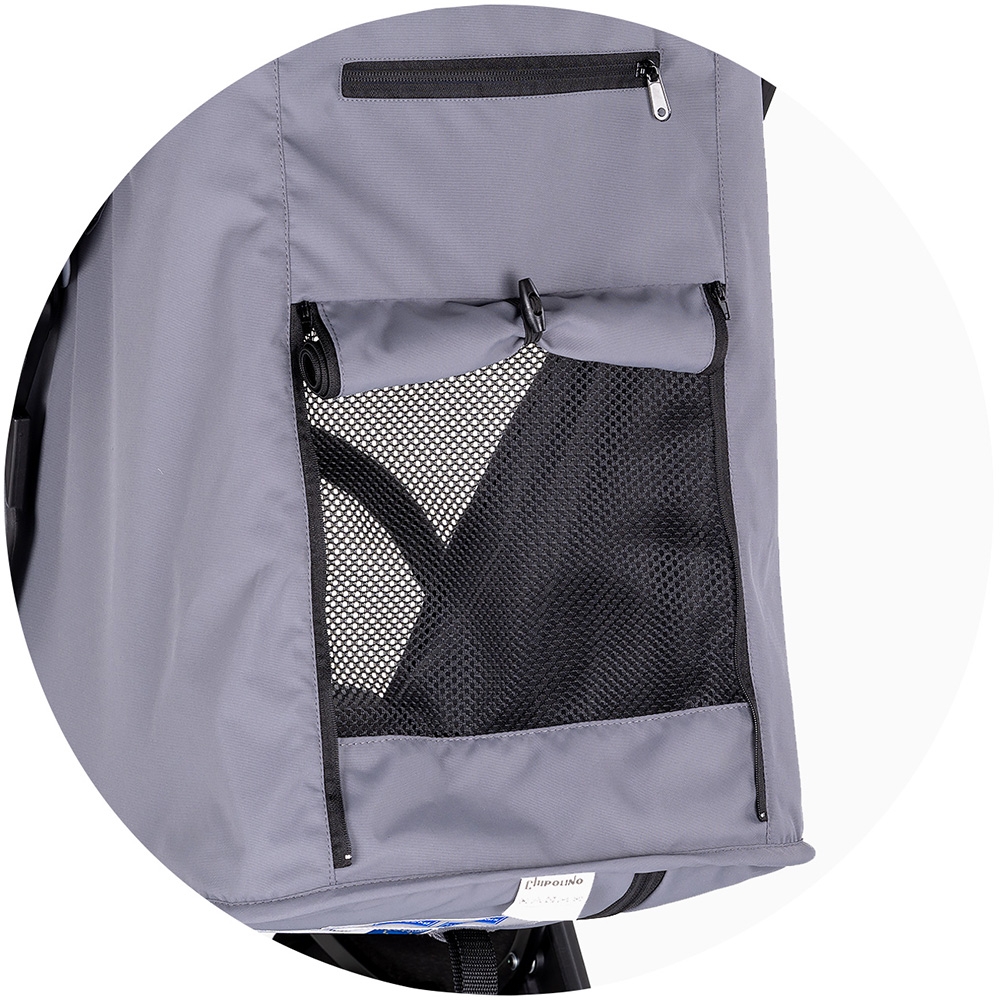 Carucior Chipolino Diamond Grey, Cadru Aluminiu - imagine 4