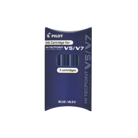 Rezerve Pilot V5 V7 Hi-Tecpoint, Albastru, 3 Bucăți