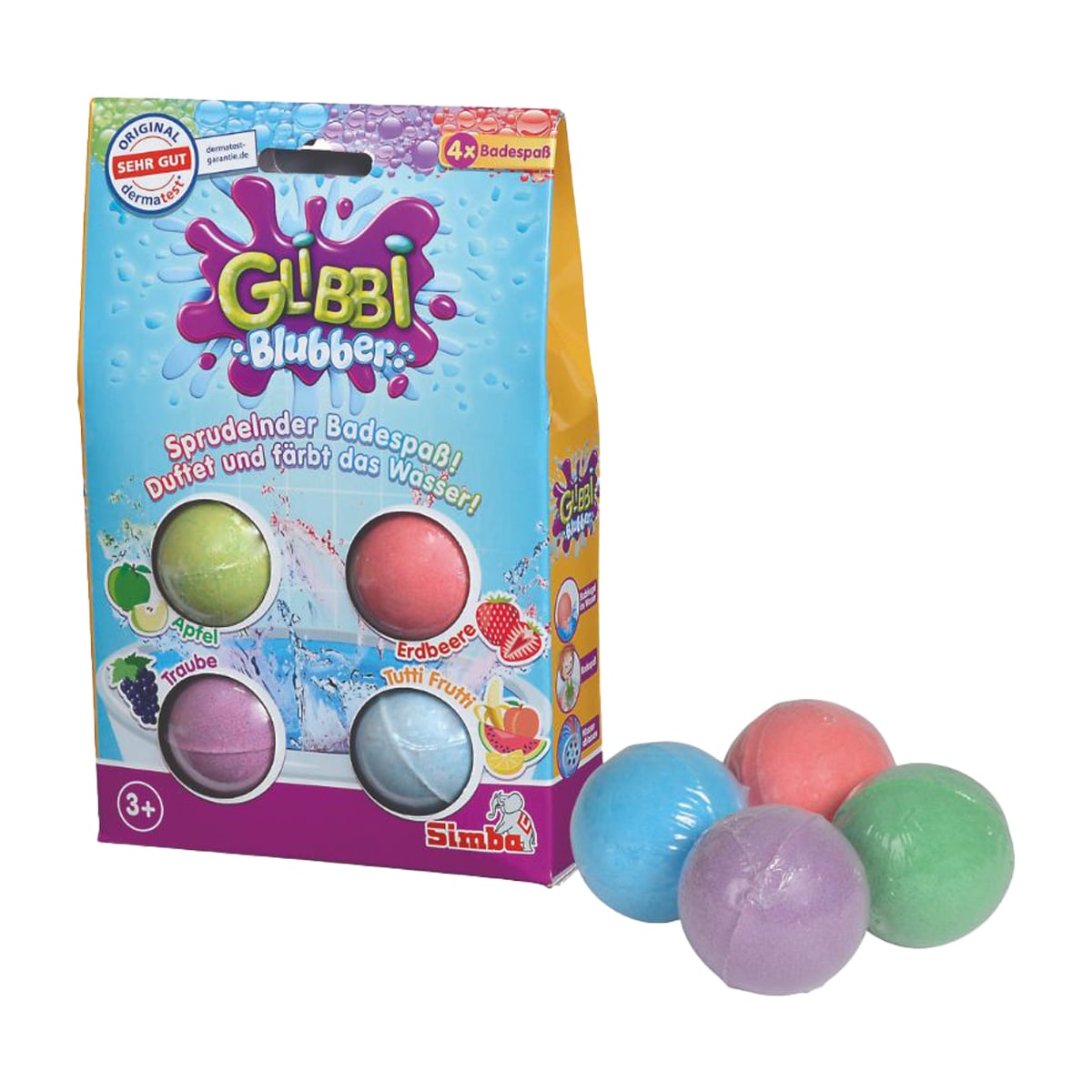 Set 4 Bombe Baie Glibbi Parfumate Colorate