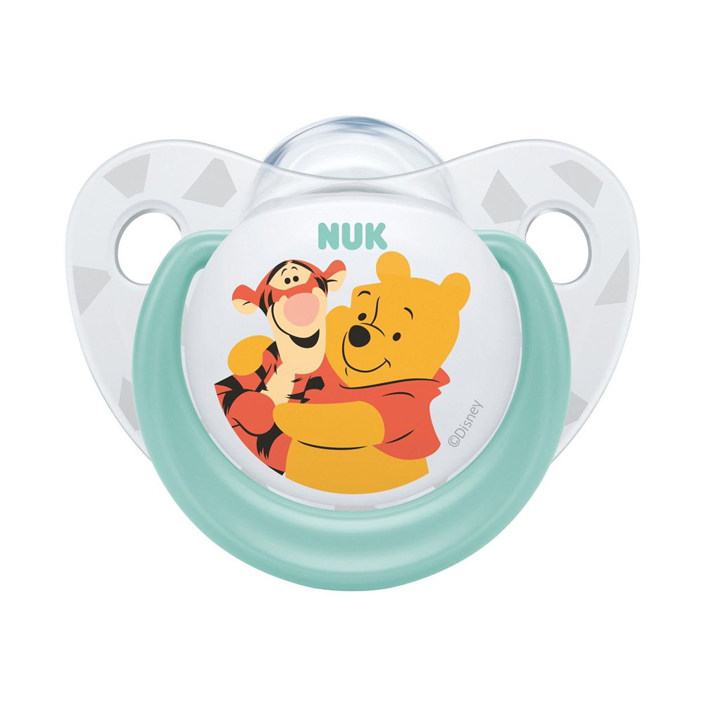 Suzetă NUK Disney Winnie Silicon, 0-6 luni - imagine 2