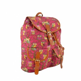 Rucsac Urban LaRue Boo Ha Lila cu Imprimeu Bufnițe - imagine 2