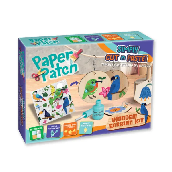 Set DIY Cercei Lemn Strigo - Decoupage Creativ