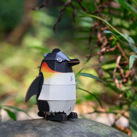 Puzzle 3D Pinguin cu Sunete Mieredu - imagine 7