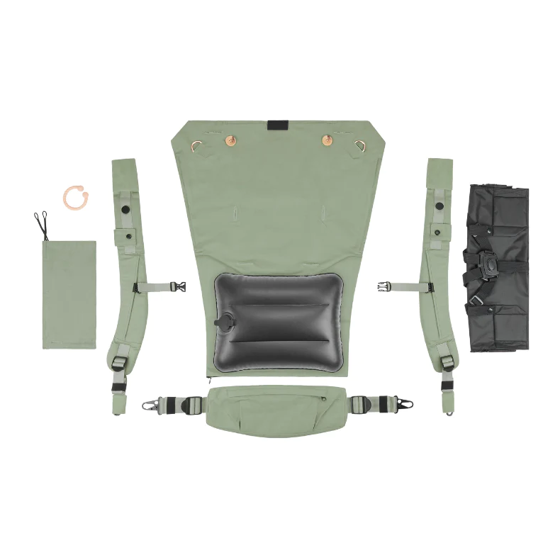 Babymoov Moov Boost Verde Sălbatic, 2-in-1 Marsupiu și Scaun - imagine 3