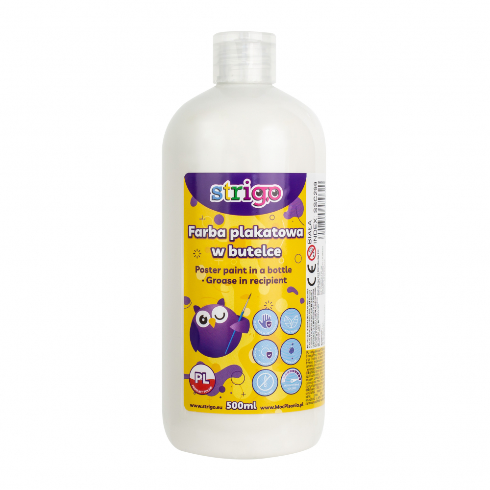 Guașă Strigo Alb 500 ml | Pentru Artă și Școală