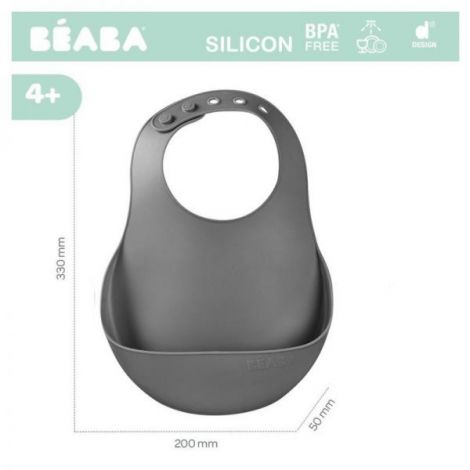 Baveta Silicon Beaba Mineral cu Buzunar | Antipată - imagine 3