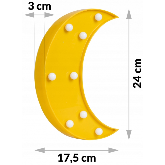 Lampa de veghe Nukido Moon LED Galben - imagine 4