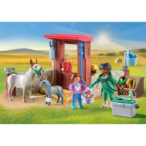 Playmobil Veterinar Fermă - Jucării Creative - imagine 3