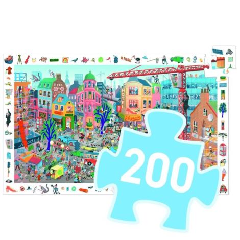 Puzzle Observatie Orasul Djeco 200 piese - imagine 4