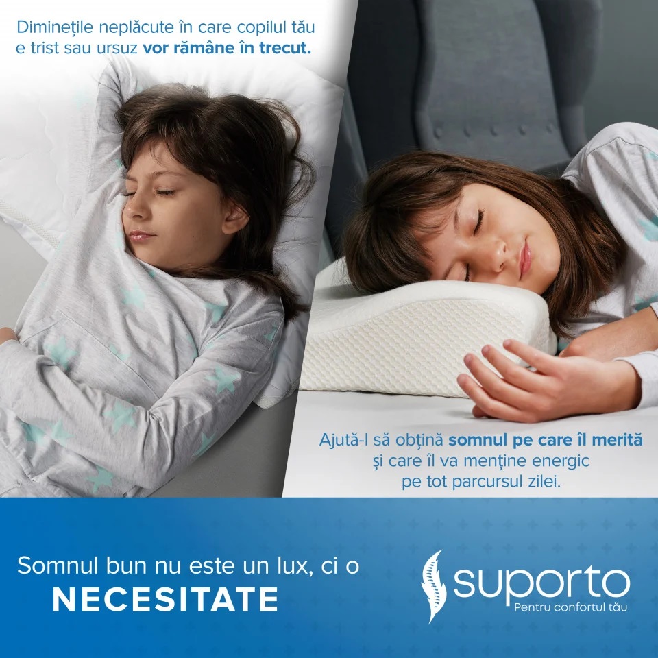 Set 2 perne memoria Suporto copii 12-16 ani