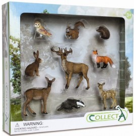 Set 9 Figurine Animale Padure Collecta