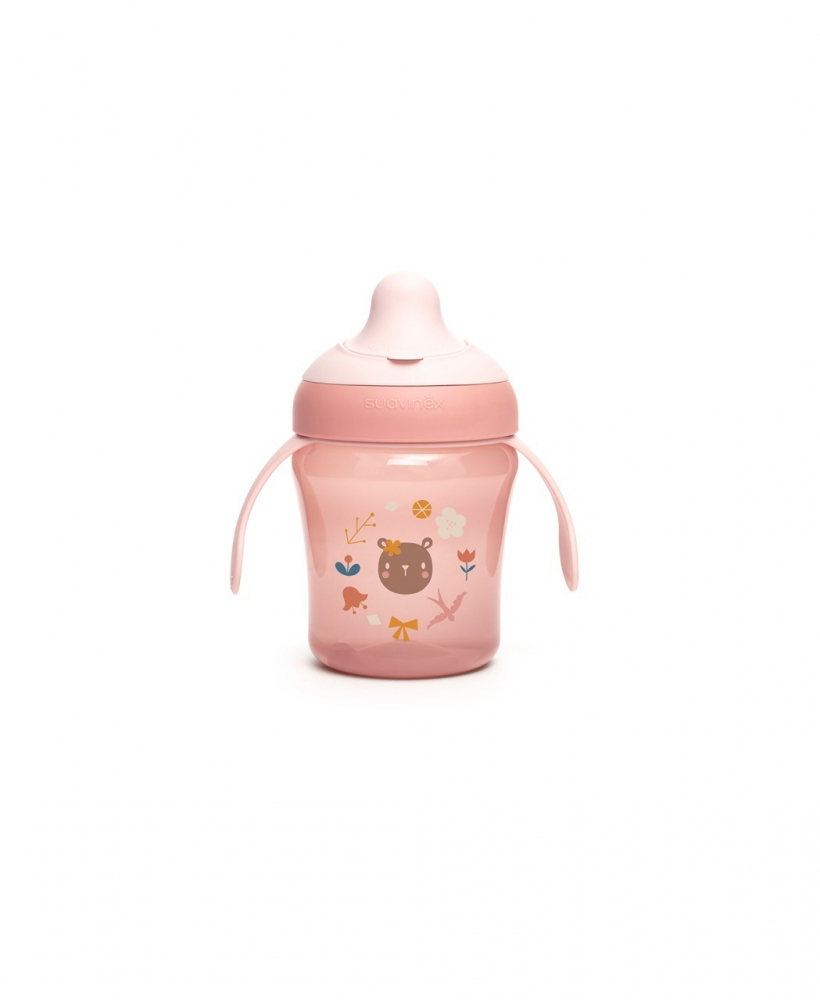Cana Antrenament Suavinex Forest Roz 200ml - imagine 2