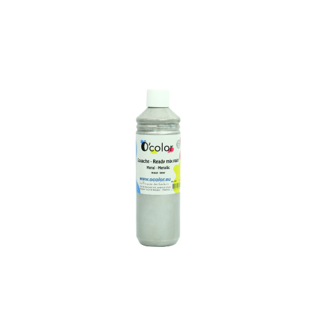 Guasă Ocolor Argintiu 500ml - Pictură Școlară