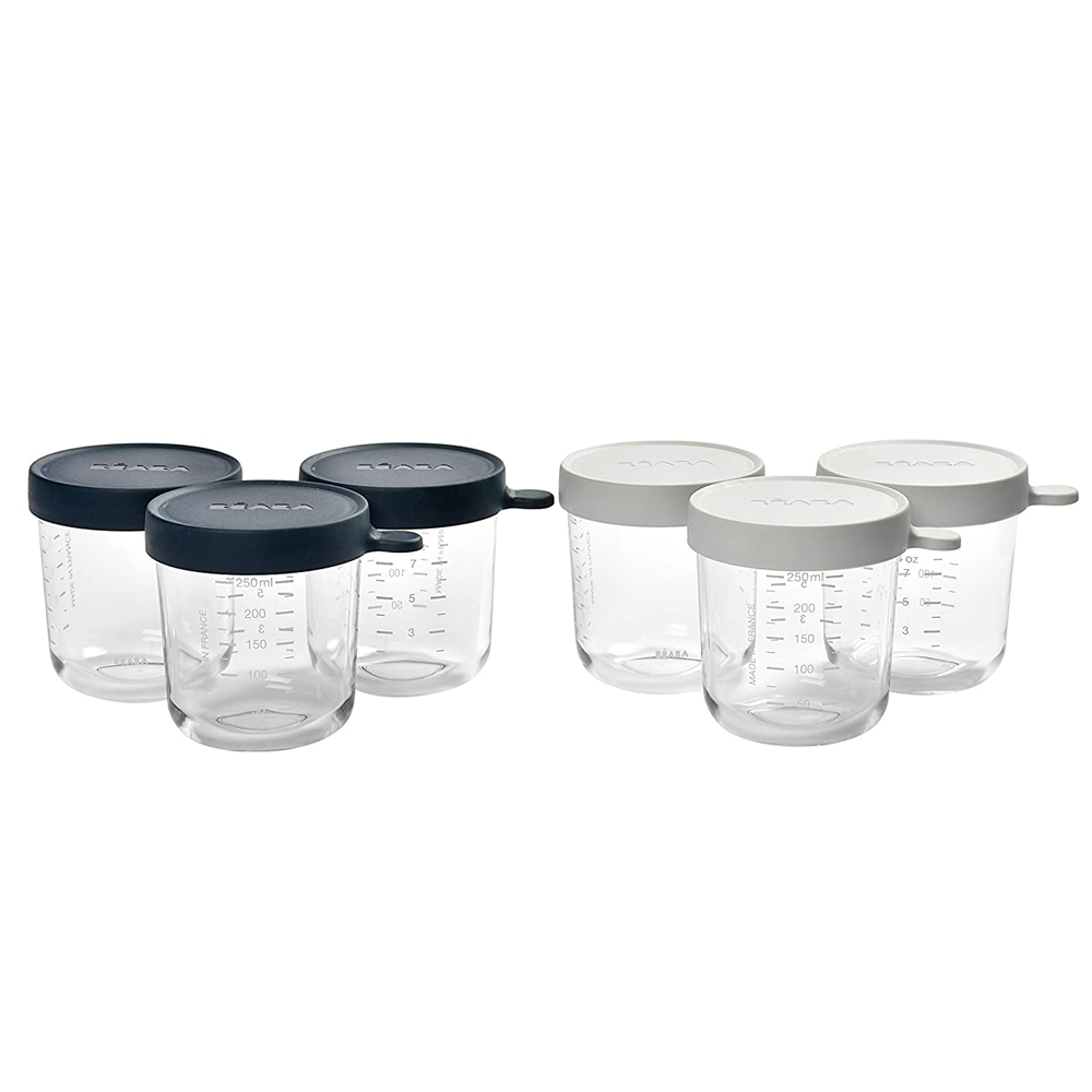 Set 6 recipiente sticla Beaba, 250 ml, inchidere etansa - imagine 2
