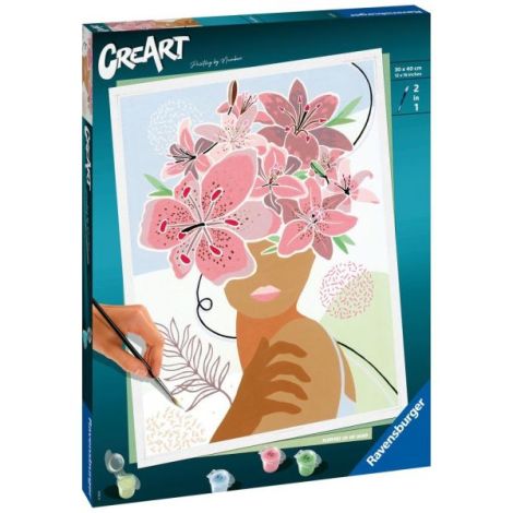 Ravensburger Pictura pe Numere Flori Relaxante - imagine 2