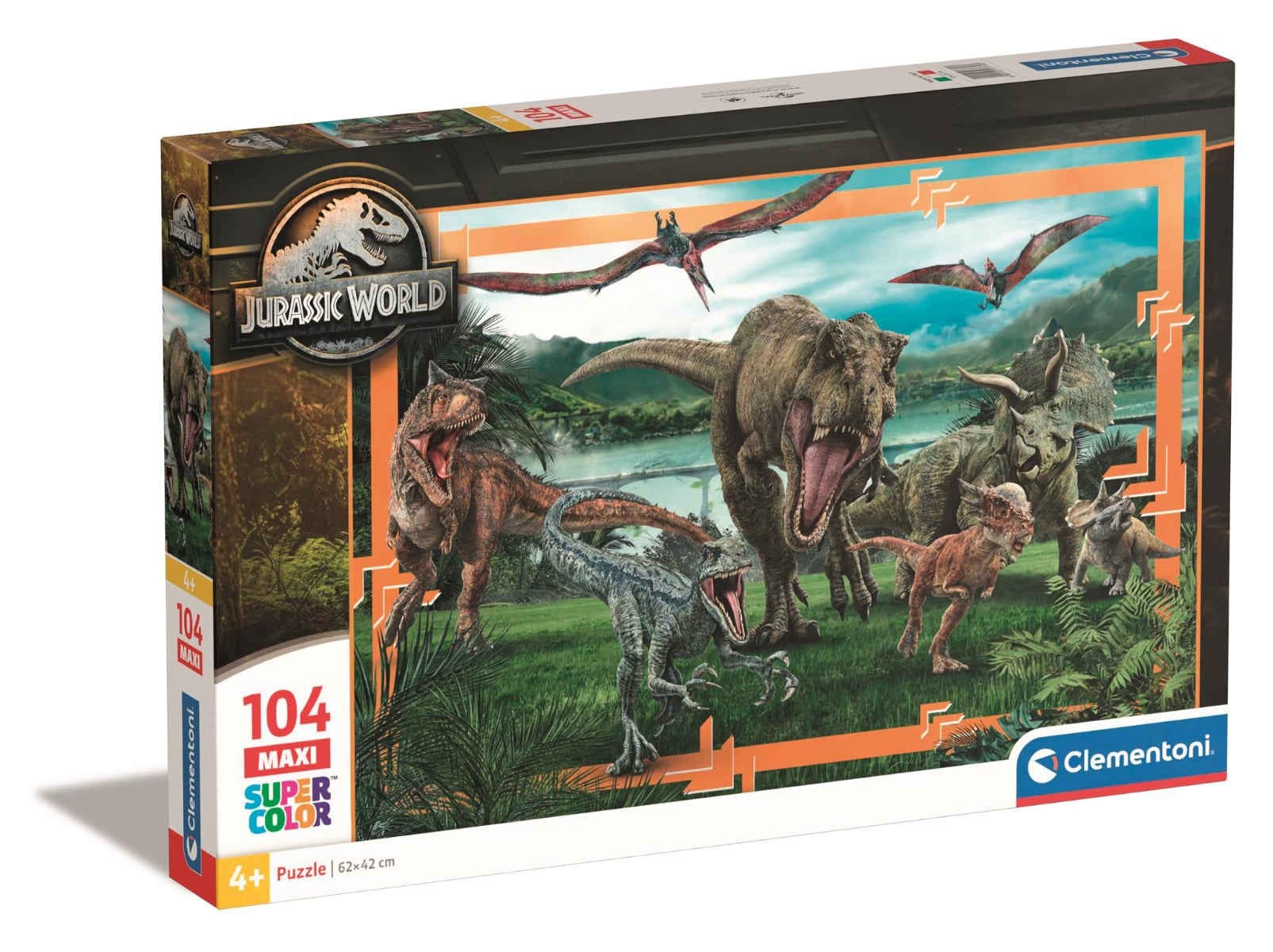 Puzzle Clementoni Maxi Jurassic World 104 Piese