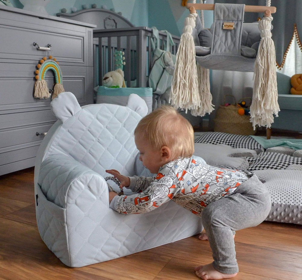 Fotoliu Velvet Ursulet BabySteps Mint - imagine 5