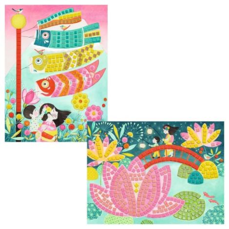 Joc Mozaic Arta Japoneza Djeco 5-8 ani - imagine 5