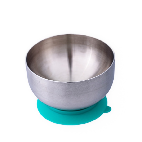 Castron Inox Oaki cu Capac și Ventuza Albastru