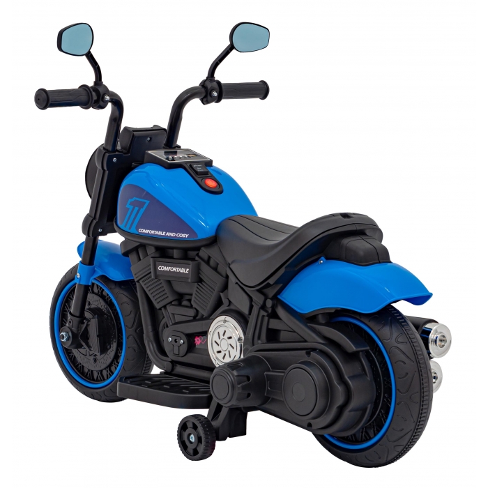Motocicleta Chopper AHL008 Albastru Ramiz - imagine 9