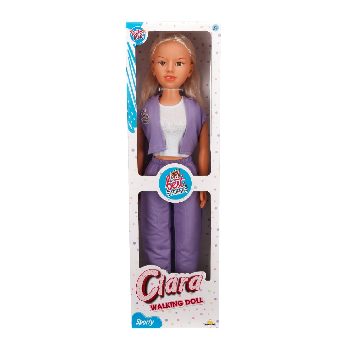 Papusa Clara Sportiva Dollz n More, 80 cm