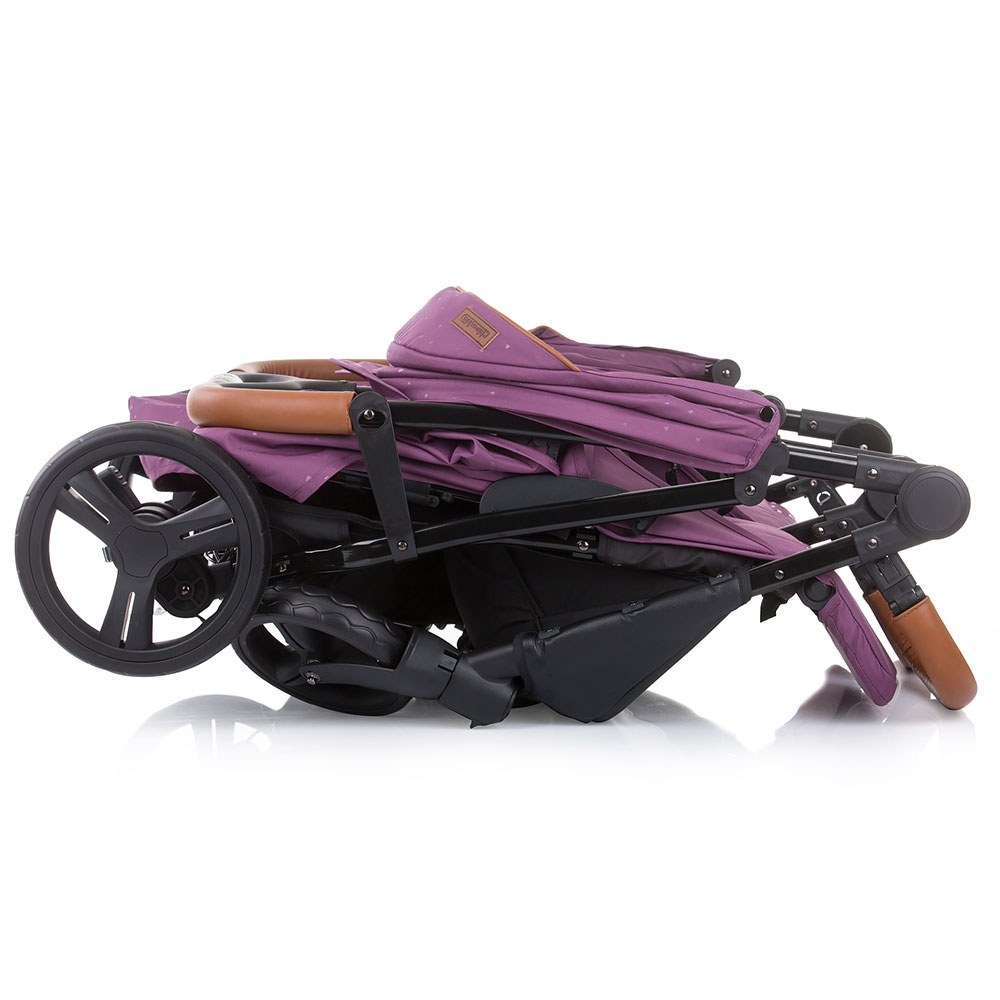 Carucior Gemeni Chipolino Passo Doble, Lilac - imagine 5