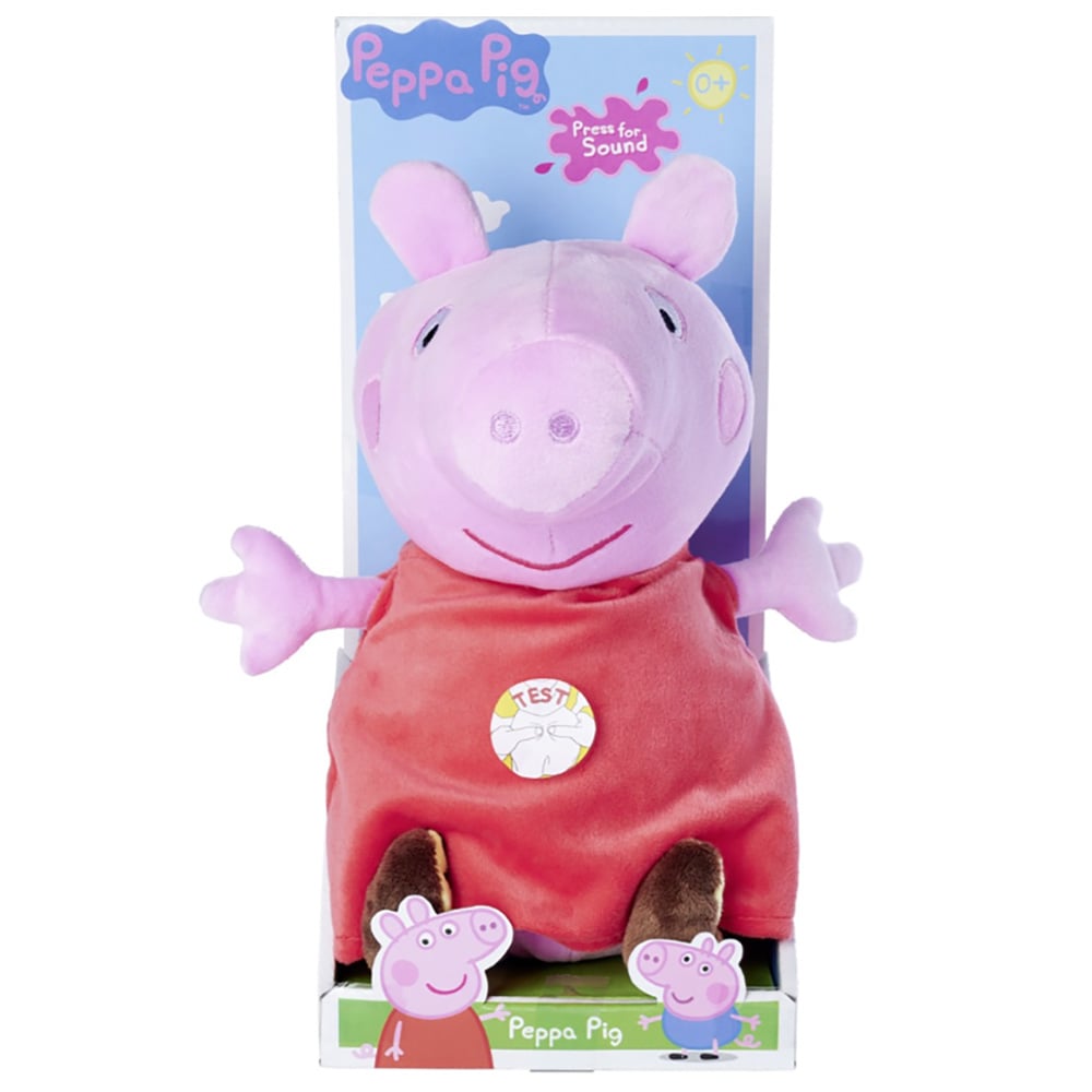 Jucărie Pluș Interactivă Peppa Pig cu Sunete, 22 cm