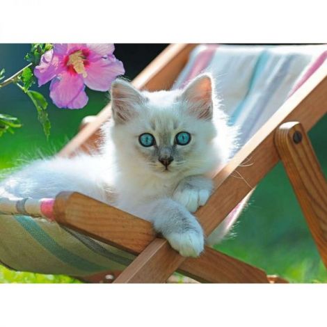 Puzzle Ravensburger Pisicuța Alba - 200 piese