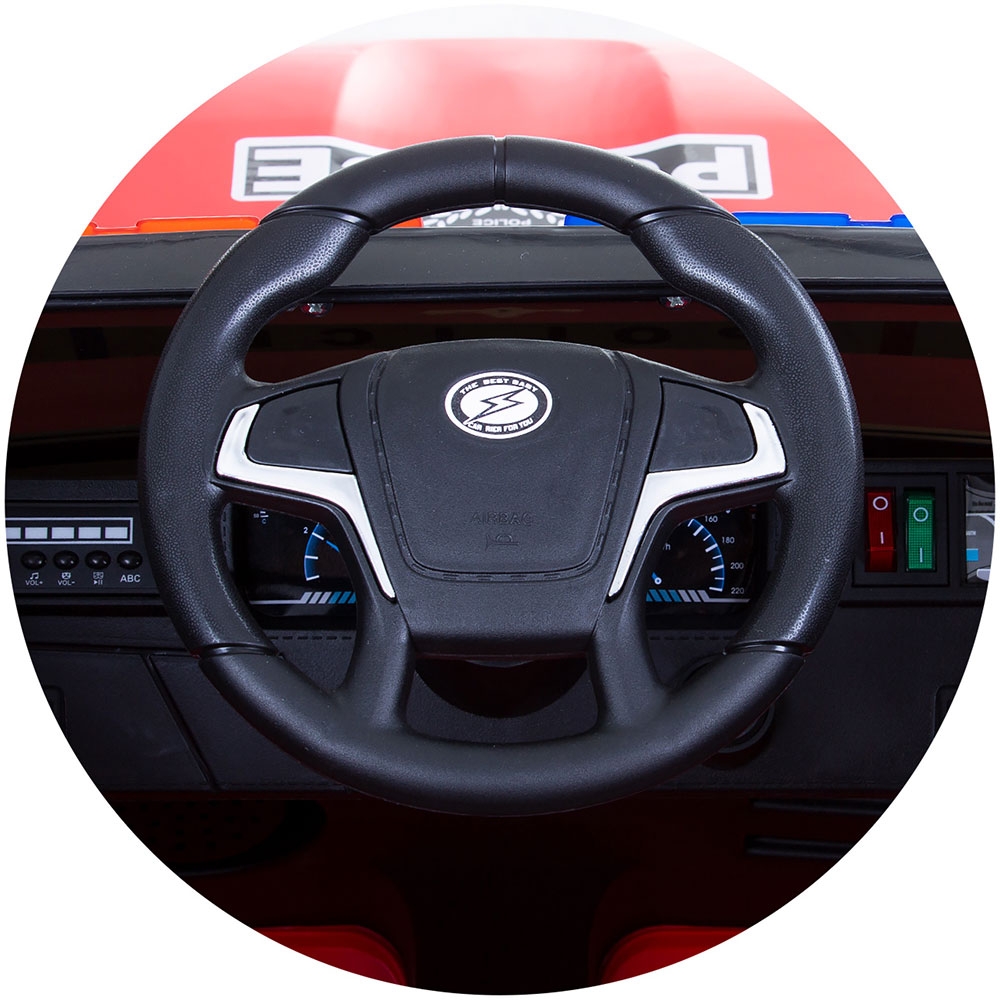 Chipolino SUV Police Patrol: Masina Electrica Rosie - imagine 6