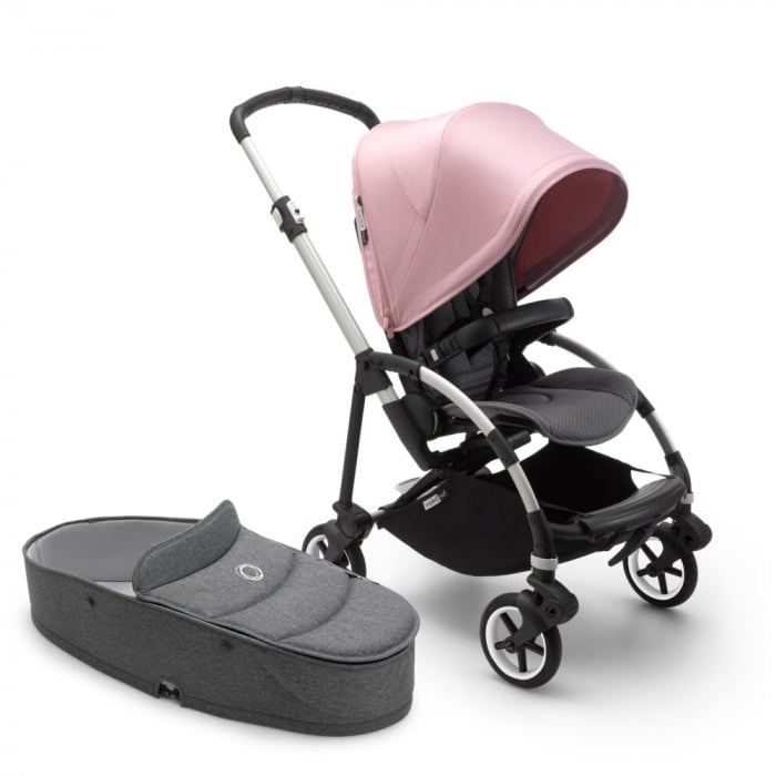 Bugaboo Bee 6 Set 2 în 1 Grey Melange Pink