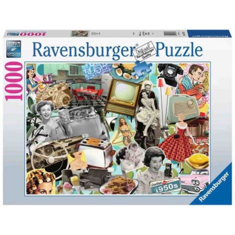 Puzzle Ravensburger Anii 50 - 1000 piese Nostalgice - imagine 2