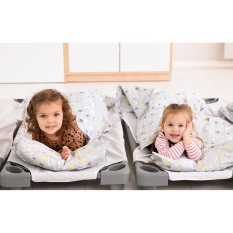 Pat stivuibil gri Moje Bambino | Grădiniță - imagine 11
