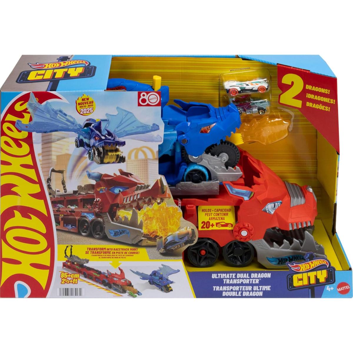 Hot Wheels Dual Dragon - Transportator 20+ Masini
