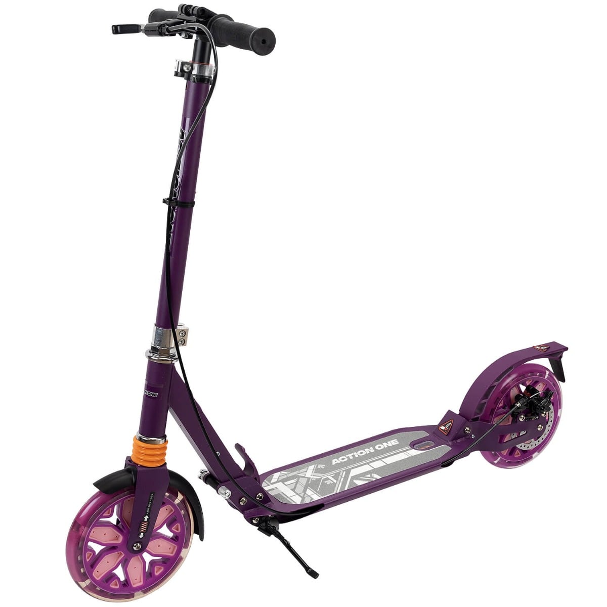 Trotineta Action One Desire, 2 Amortizoare, Frana Disc, Mov