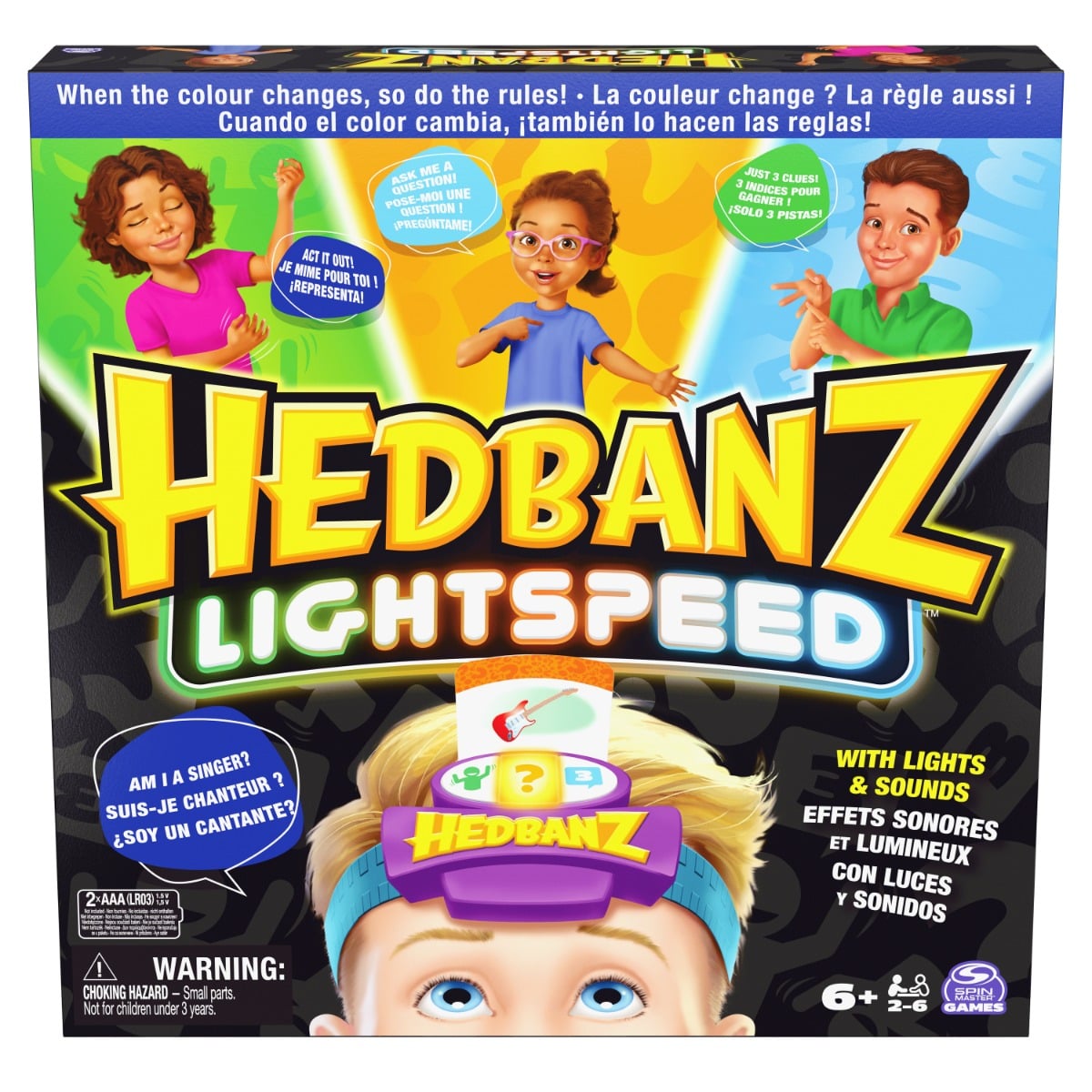 Hedbanz Lightspeed | Joc Activ cu Lumini și Sunete