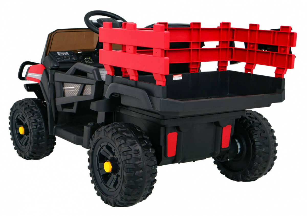Tractor Electric Farmer Pick-Up Rosu | Autokids.ro - imagine 5