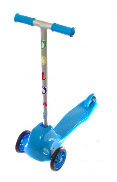 Trotineta Mykids Albastru 3 Roti Silicon, Max 30 kg