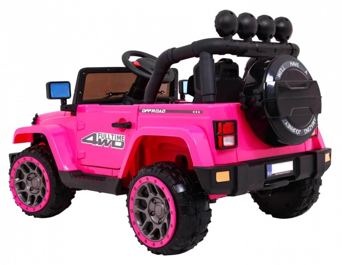 Mașinuță Electrică 4WD Roz pentru Copii | Autokids - imagine 5