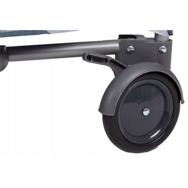 Patut pliabil Ecotoys Gri, cu Leganare - imagine 3