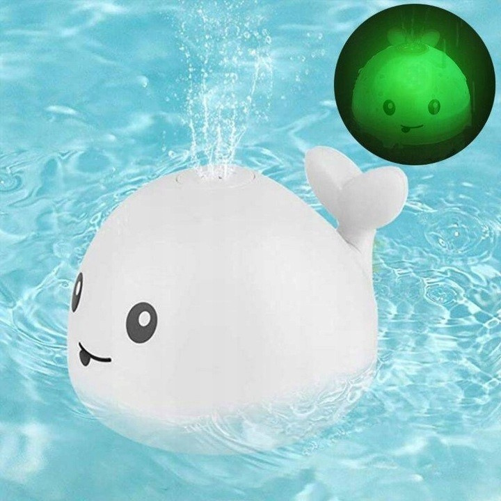 Jucarie Baie Interactiva White Whale cu Lumini - imagine 5