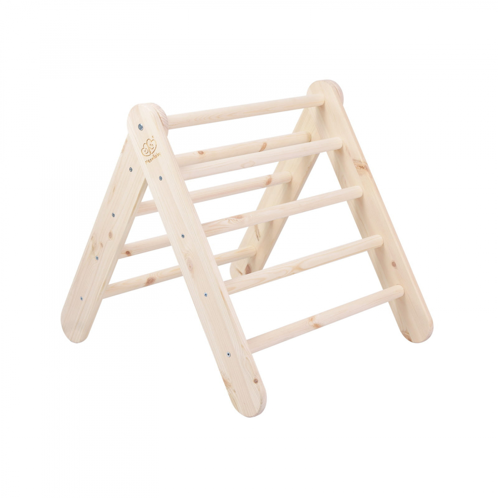 Scara Pikler Montessori Meowbaby® Lemn Natural - imagine 8