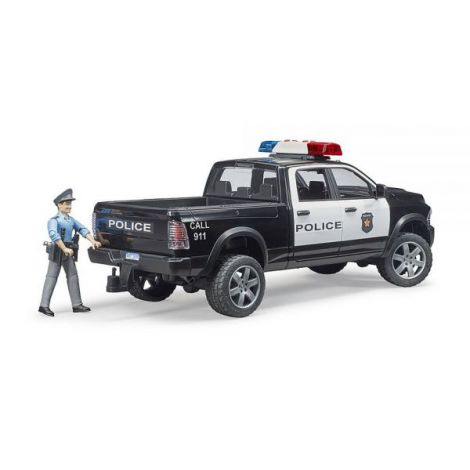 Bruder Camion Politie RAM 2500 - Jucarie 4x4 - imagine 4