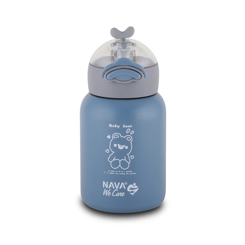 Nava Sticlă Termică 350ml Albastru We Care - imagine 2