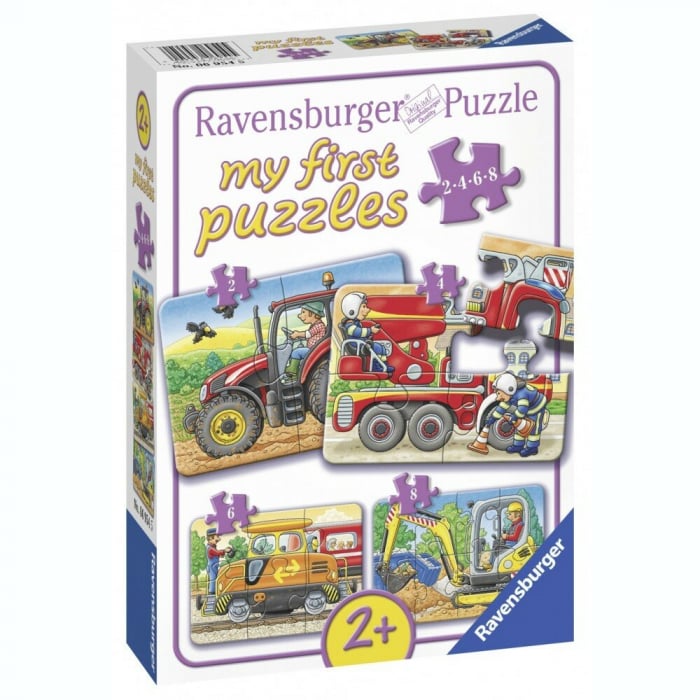 Mini Puzzle Ravensburger Utilaje Agricole 2x24 piese