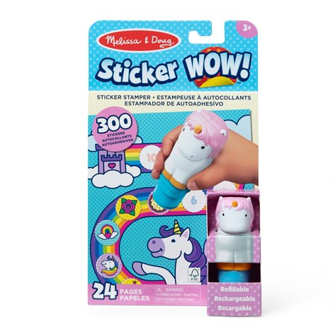 Sticker WOW Unicorn Melissa & Doug - 300 autocolante - imagine 10