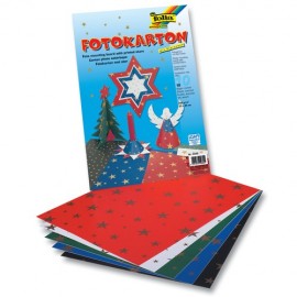 Carton cu Stele Aurii Folia Paper | Set 10 Coli