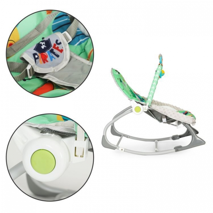 Balansoar 2 in 1 Ecotoys cu vibrații și sunete - imagine 7